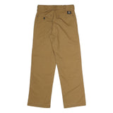DICKIES Mens Polyester Blend Beige Regular Fit Straight Leg Trousers W30 L30