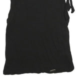 TED BAKER Womens Black Cotton Sleeveless Top Round Neck S Elegant Casual