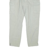 CLOCKHOUSE Womens Cotton Blend Beige Relaxed Cargo Trousers W28 L28 Drawstring