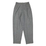 SOKO Lined Womens Wool Blend Black White Relaxed Straight Trousers W27 L30
