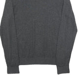 TOMMY HILFIGER Mens Grey Plain Wool Blend Regular Fit Crew Neck Jumper L Wool