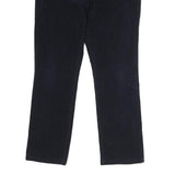 CHAPS Womens Navy Blue Regular Fit Straight Cotton Blend Trousers W32 L26 Zip
