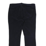 CHAPS Womens Navy Blue Regular Fit Straight Cotton Blend Trousers W32 L26 Zip