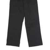 DICKIES Mens Polyester Blend Black Classic Straight Trousers W31 L30 Workwear