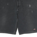 DICKIES Mens Black Cotton Casual Shorts L W40 Workwear Pockets