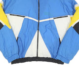 ZOLLINGER Mens Blue Yellow Black White Colourblock Zip Jacket 3XL Polyester