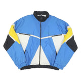 ZOLLINGER Mens Blue Yellow Black White Colourblock Zip Jacket 3XL Polyester