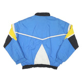 ZOLLINGER Mens Blue Yellow Black White Colourblock Zip Jacket 3XL Polyester