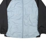 CHAMPION Womens Blue & Black Lightweight Nylon Track Jacket L Zip Plain