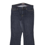 TOMMY HILFIGER Womens Jeans Blue Regular Flared Denim Dark W32 L29 Stylish