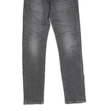 LEVI'S 512 BIG E Mens Jeans Grey Regular Skinny Denim Medium W29 L30 Zip Closure