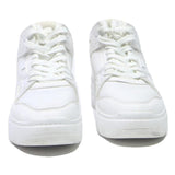 BUFFALO Womens Platform High Top Trainers Leather White UK 5 Chunky Casual