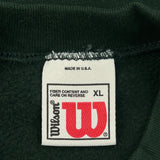 Wilson Spellout Sweatshirt - XL Green Cotton Blend