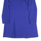 ALOUETTE PARIS Womens Blue Button Jacket S Polyester Blend Plain Elegant