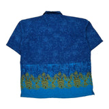 No Boundaries Hawaiian Shirt - XL Blue Polyester