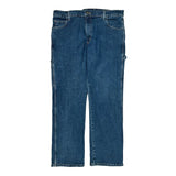 Lee Carpenter Jeans - 36W 32L Blue Cotton Blend