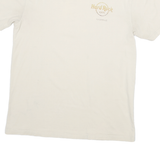 Mens Cream Hard Rock Cafe Nashville Graphic T-Shirt M Short Sleeve Crew Neck