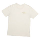 Mens Cream Hard Rock Cafe Nashville Graphic T-Shirt M Short Sleeve Crew Neck
