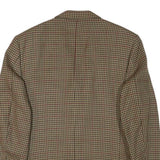 FREY Mens Brown & Beige Checked Wool Blend Blazer Jacket M Woven Classic