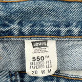 Made In USA Levis 550 Jeans - 36W US 14 Blue Cotton