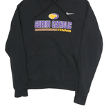 NIKE Mens Black Guerin Catholic Tennis Hoodie M Cotton Pullover Casual