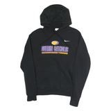 NIKE Mens Black Guerin Catholic Tennis Hoodie M Cotton Pullover Casual