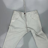 Wrangler Double Knee Carpenter Trousers - 32W 28L White Cotton