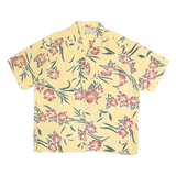 NATURAL ISSUE Mens Yellow & Red Floral Shirt XL Lightweight Cotton Blend Summer