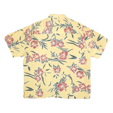 NATURAL ISSUE Mens Yellow & Red Floral Shirt XL Lightweight Cotton Blend Summer