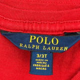 Age 3 Polo By Ralph Lauren T-Shirt - XS Red Cotton