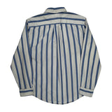 Tommy Hilfiger Striped Shirt - Large Gray Cotton