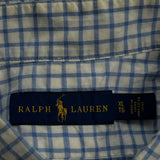 Ralph Lauren Checked Shirt - XL Blue Cotton