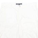 CALVIN KLEIN JEANS Mens White Cargo Cotton Shorts M W32 Casual Summer Wear