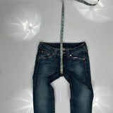 True Religion Skinny Jeans - 30W UK 8 Blue Cotton