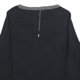 PUMA Womens Black Jacket UK 14 Cotton Blend Zip Plain Lightweight Casual