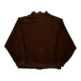Unbranded Checked Bomber Jacket - Large Brown Cotton