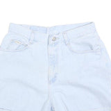 RIDERS Womens Shorts Blue Denim Casual S W28 Roll Hem Relaxed Fit