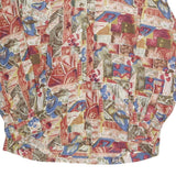 PACIFIC LINE Womens Printed Shirt Long Sleeve Collared M Vintage Pattern Top
