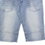 BCP Mens Blue Denim Casual Shorts 2XL W42 Cotton Blend Relaxed Fit