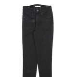 LEVI'S 721 Womens Jeans Black Slim Skinny Denim W24 L30 Zip Fit