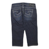 SILVER Womens Shorts Blue Denim XS W26 Casual Cotton Blend Stylish