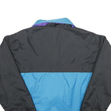 COLUMBIA Womens Blue & Black Outdoor Jacket M Nylon Plain Zip Lightweight Warm