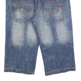 TOM TOMPSON Mens Denim Blue Casual Shorts L W36 Comfortable Cotton Blend