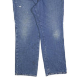 DICKIES Mens Blue Relaxed Straight Denim Medium W40 L32 Zip Cotton Blend Jeans