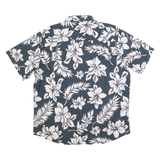 WEATHERPROOF Mens Blue & White Floral Cotton Shirt XL Summer Casual Short Sleeve