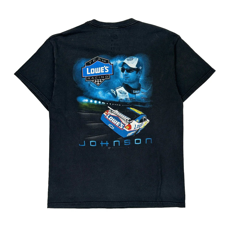 Lowe'S Racing Winners Circle Nascar T-Shirt - Large Black Cotton