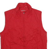 NORTHERN REFLECTIONS Womens Red Quilted Jacket L Polyester Zip Comfort Design
