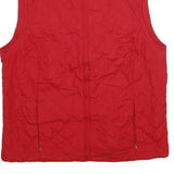 NORTHERN REFLECTIONS Womens Red Quilted Jacket L Polyester Zip Comfort Design