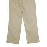 DICKIES Mens Polyester Blend Beige Classic Straight Trousers W34 L32 Workwear