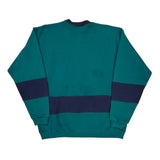 Signature Striped Sweatshirt - Medium Green Cotton